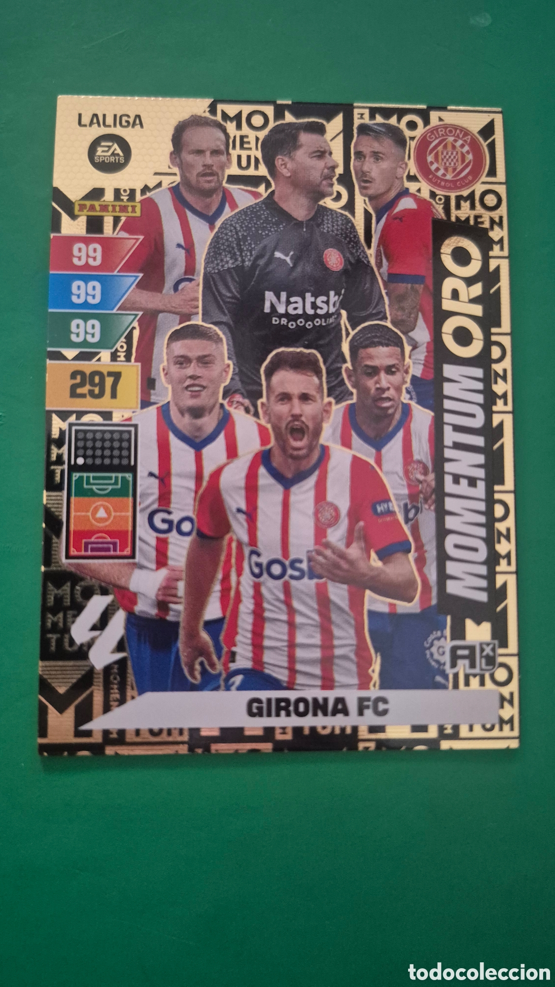Cromos de Futebol: ADRENALYN XL GIRONA MOMENTUM ORO CROMO LIGA 23 24 2023 2024 PANINI