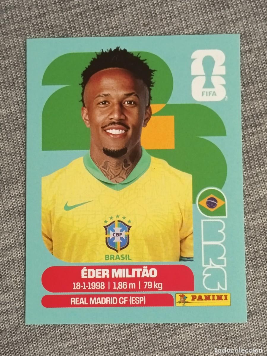 Cromos de f&uacute;tbol: EDER MILITAO BRA 5 STICKER MUNDIAL 2026 PANINI FIFA WORLD CUP NUEVO