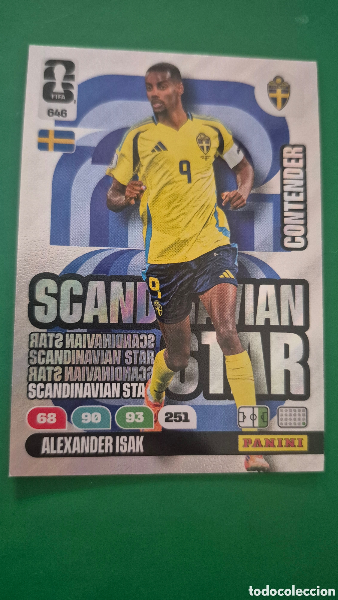 Cromos de f&uacute;tbol: 646|Panini|Adrenlyn XL|FIFA World Cup|2026|Alexander Isak - Scandinavian Star|Nordic Edition Panini