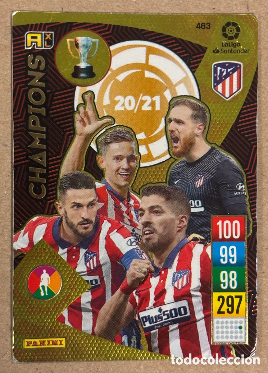 Cromos de f&uacute;tbol: ATL&Eacute;TICO MADRID . CARTA CHAMPIONS PANINI ADRENALYN XL LA LIGA 2021-22.