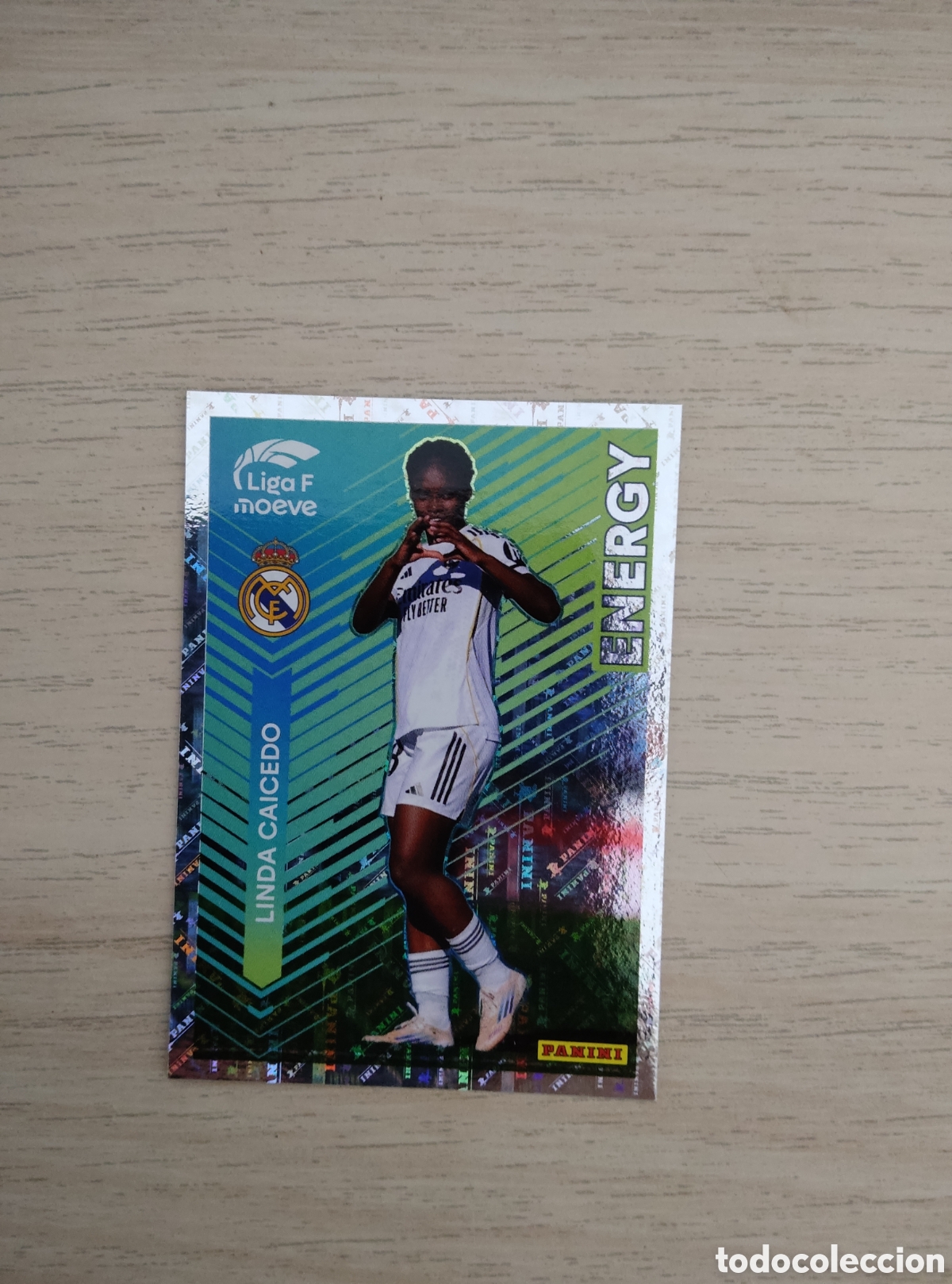 Cromos de f&uacute;tbol: 344 LINDA CAICEDO ENERGY REAL MADRID LIGA F 2025 2026