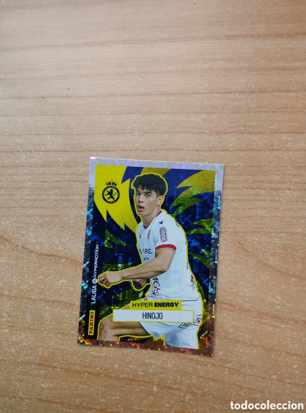 Cromos de f&uacute;tbol: 468 HINOJO CULTURAL LEONESA HYPER ENERGY LIGA HYPERMOTION 2025 2026
