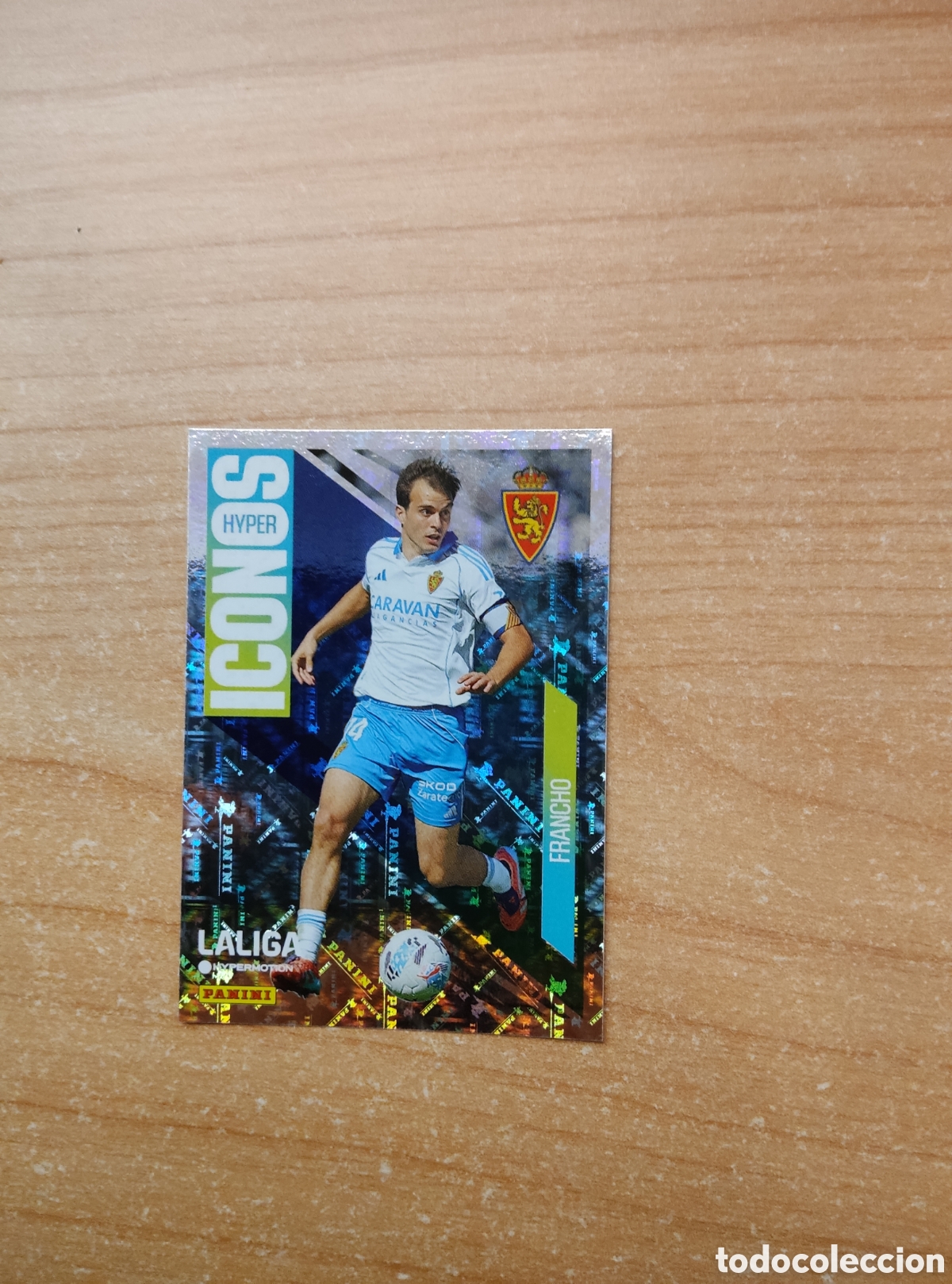Cromos de f&uacute;tbol: 460 FRANCHO SERRANO ZARAGOZA HYPER ICONOS LIGA HYPERMOTION 2025 2026