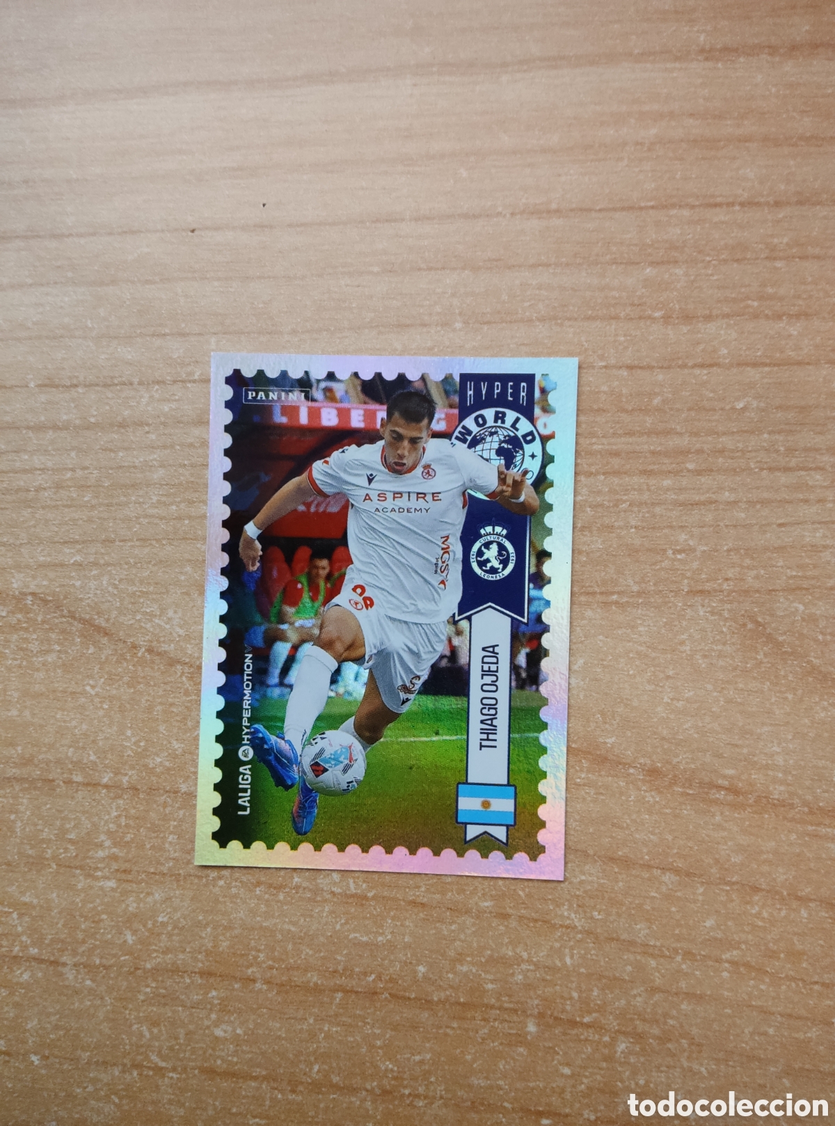 Cromos de f&uacute;tbol: 455 THIAGO OJEDA CULTURAL LEONESA HYPER WORLD SERIES LIGA HYPERMOTION 2025 2026
