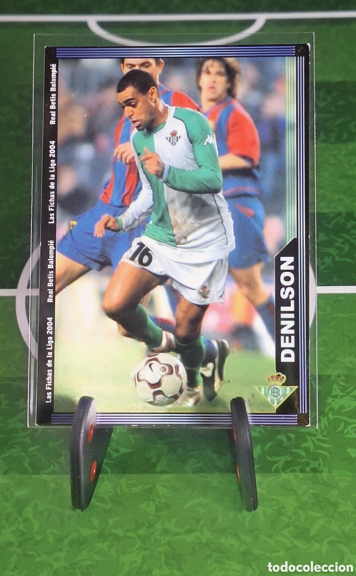 Cromos de f&uacute;tbol: DENILSON 208 FICHAS DE LA LIGA 2004 MUNDICROMO