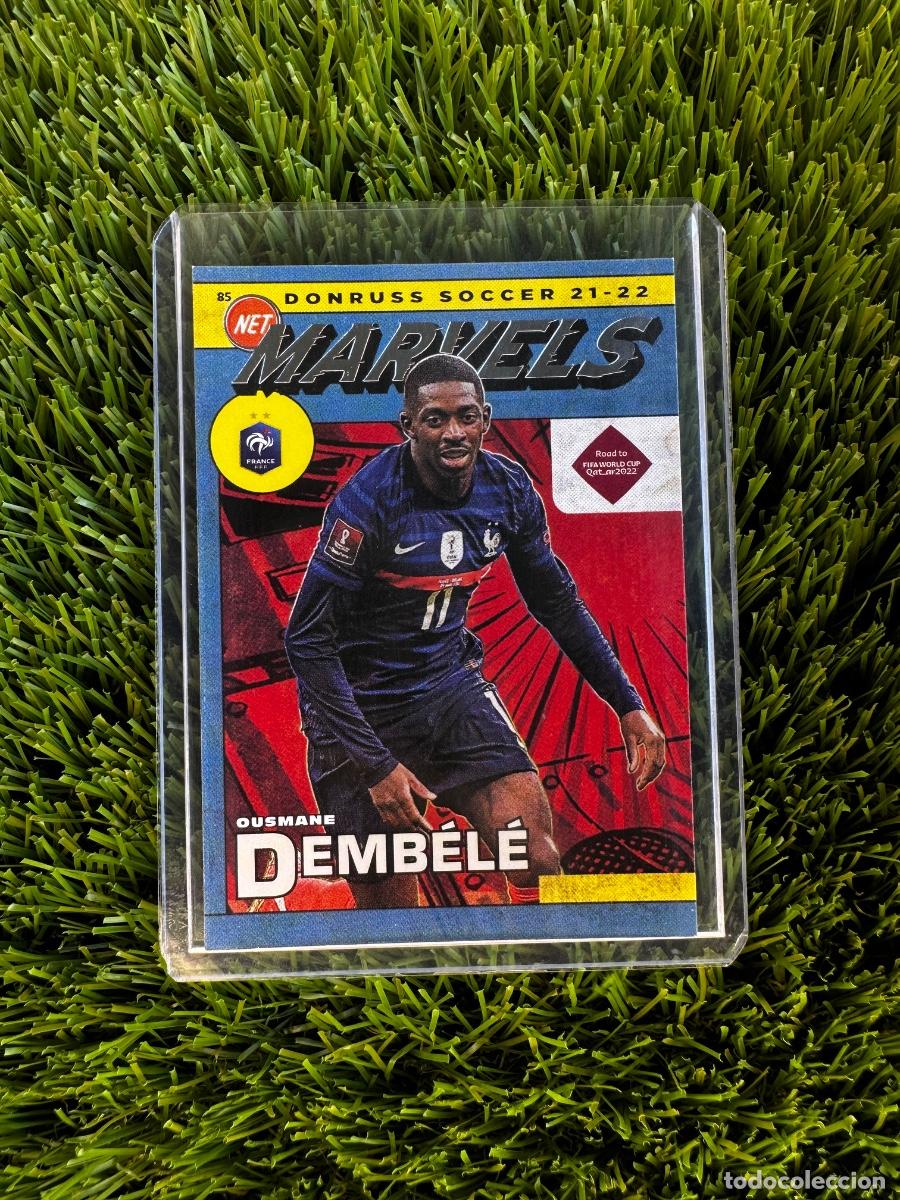 Cromos de f&uacute;tbol: N&ordm; 6 Ousmane Demb&eacute;l&eacute; Net Marvels Francia Donruss Road to Qatar 2022