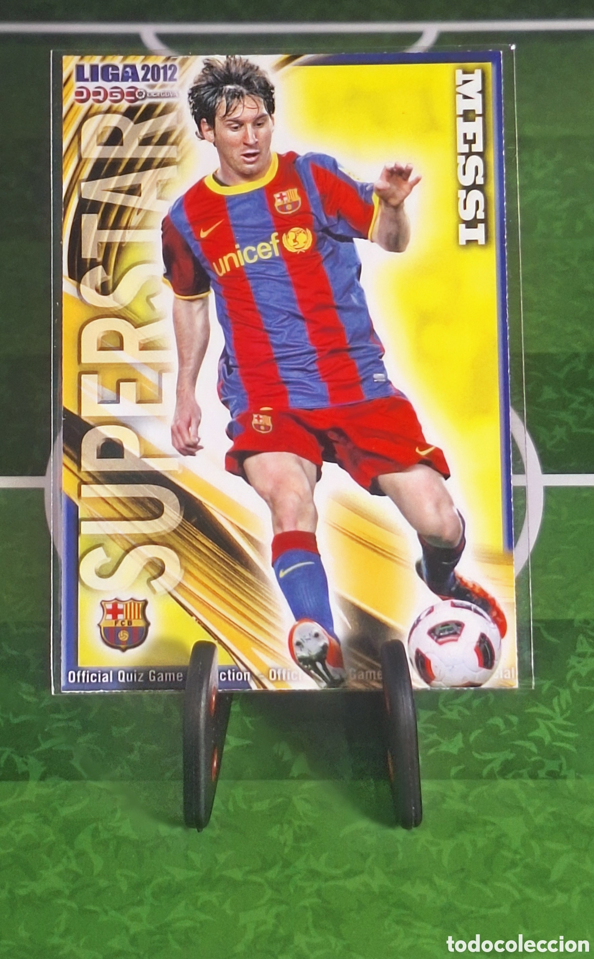 Cromos de f&uacute;tbol: LIONEL MESSI SUPERSTAR QUIZ GAME 2012 MUNDICROMO