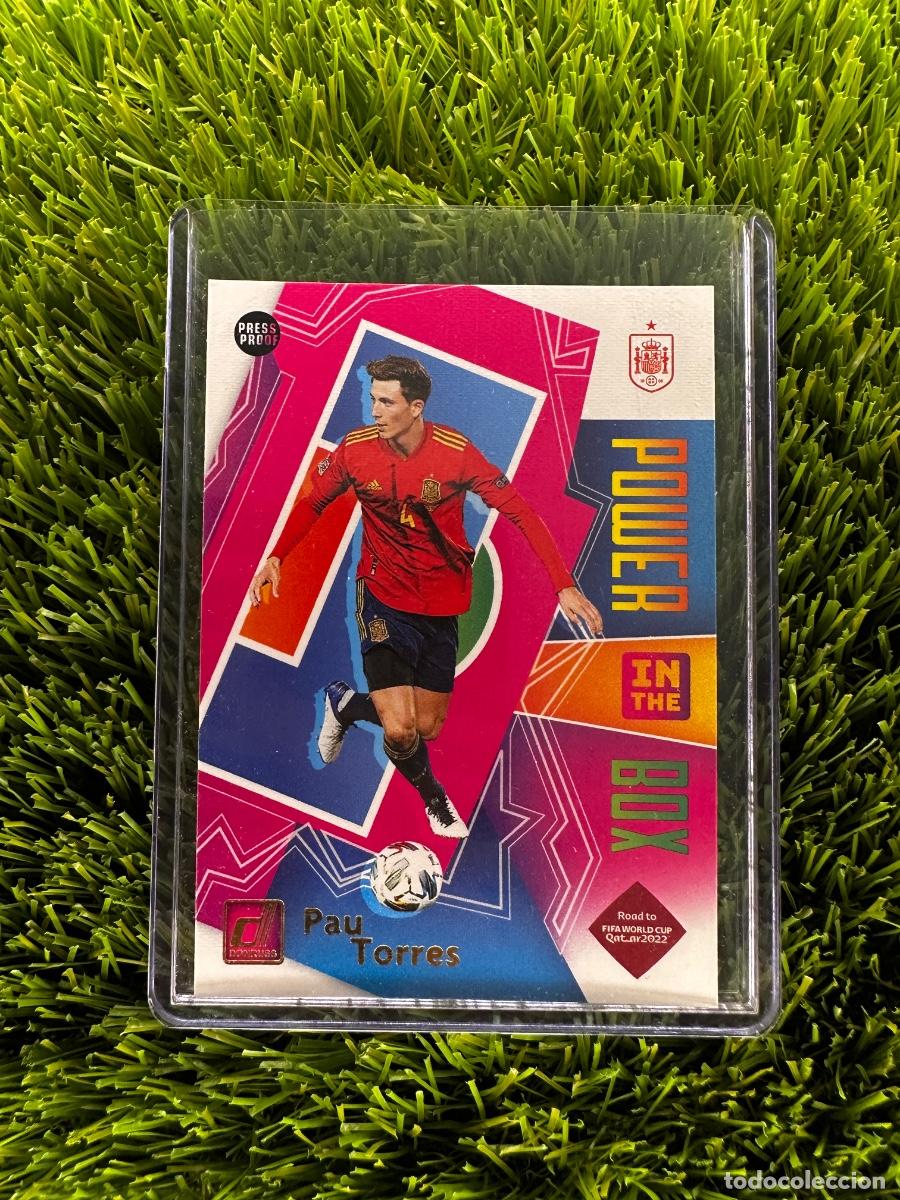 Cromos de f&uacute;tbol: N&ordm; 7 Pau Torres Power in the Box Espa&ntilde;a Donruss Road to Qatar 2022