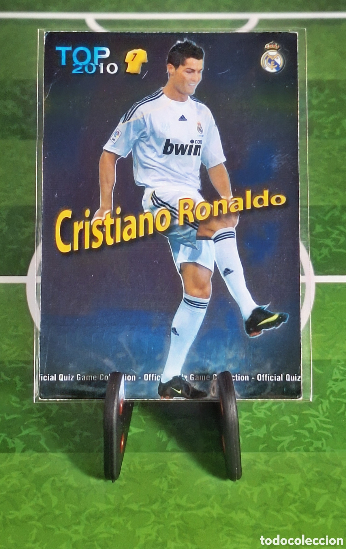 Cromos de f&uacute;tbol: CRISTIANO RONALDO TOP 2010 QUIZ GAME MUNDICROMO