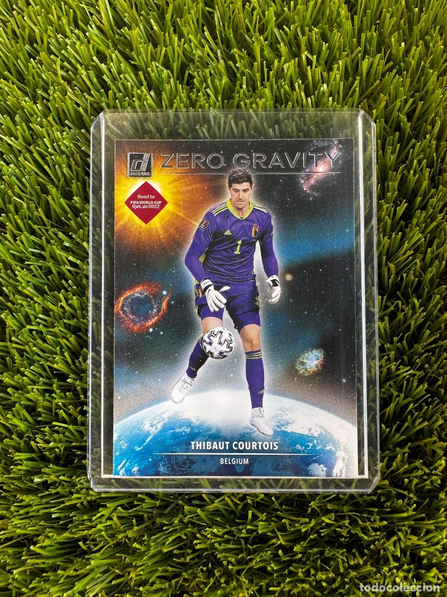 Cromos de f&uacute;tbol: N&ordm; 17 Thibaut Courtois Zero Gravity B&eacute;lgica Donruss Road to Qatar 2022