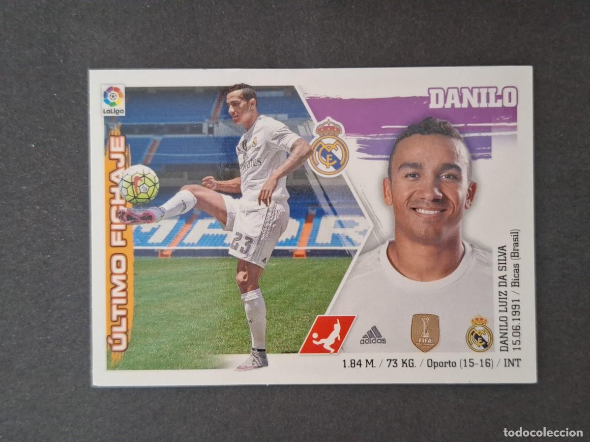 Cromos de f&uacute;tbol: L3 DANILO CORREGIDO REAL MADRID FICHAJE 5 LIGA ESTE 2015 2016 15 16 NUNCA PEGADO SIN PEGAR