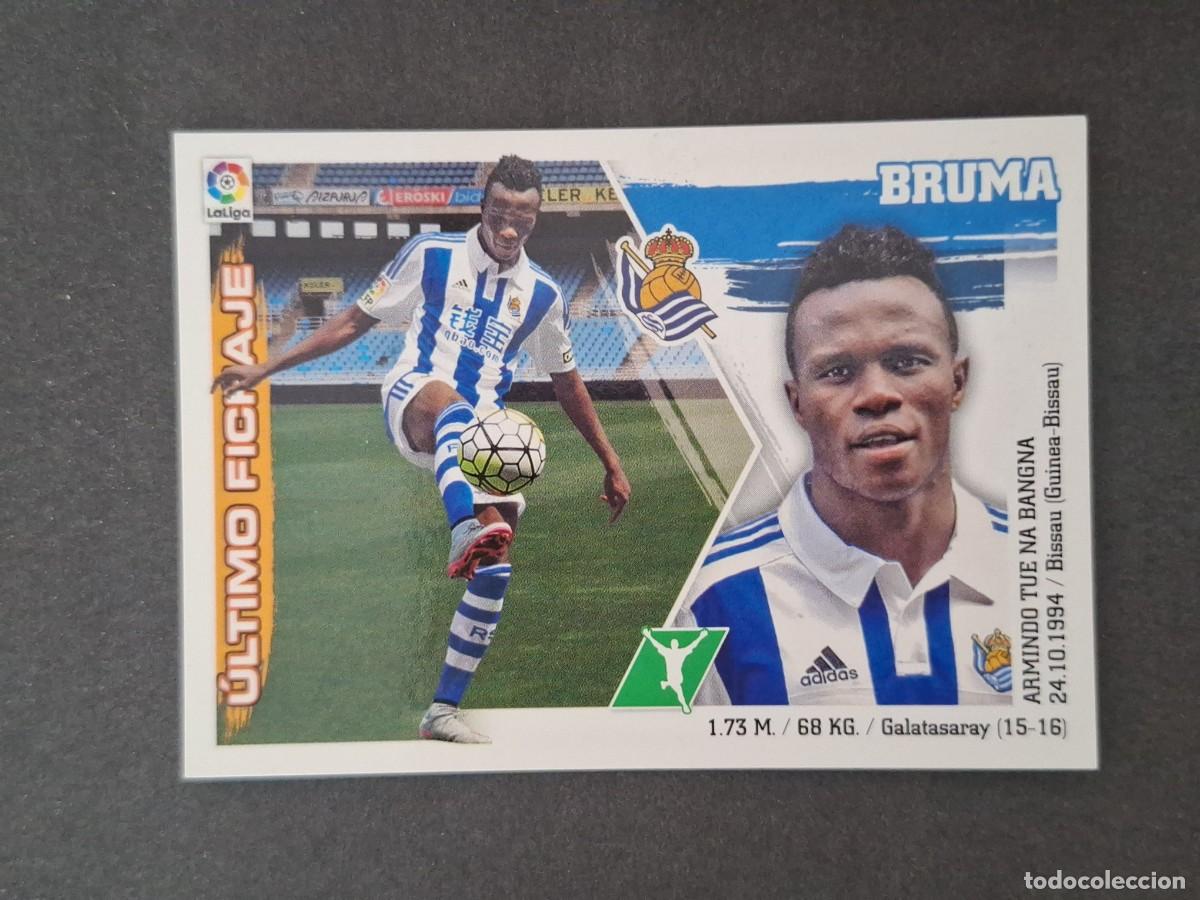 Cromos de f&uacute;tbol: L3 BRUMA REAL SOCIEDAD FICHAJE 10 LIGA ESTE 2015 2016 15 16 NUNCA PEGADO SIN PEGAR