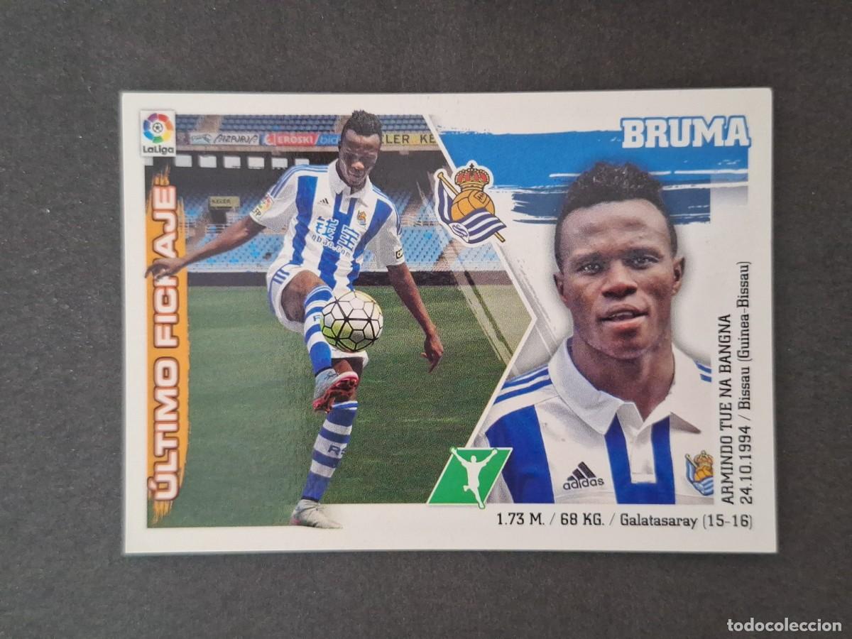 Cromos de f&uacute;tbol: L3 BRUMA REAL SOCIEDAD FICHAJE 10 LIGA ESTE 2015 2016 15 16 NUNCA PEGADO SIN PEGAR