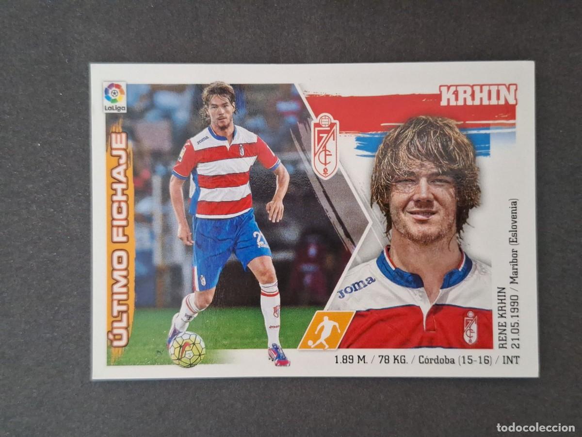 Cromos de f&uacute;tbol: L3 KRHIN GRANADA C. F. FICHAJE 27 LIGA ESTE 2015 2016 15 16 NUNCA PEGADO SIN PEGAR