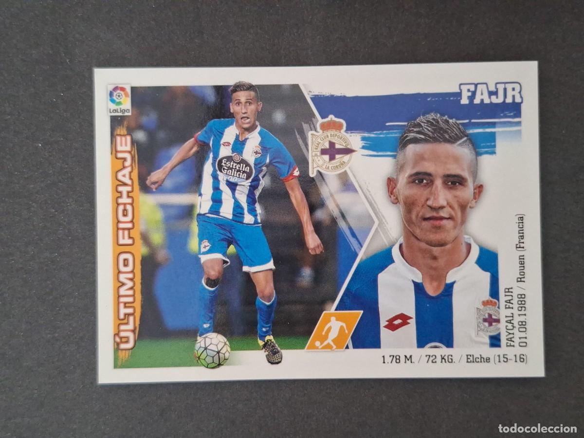 Cromos de f&uacute;tbol: L3 FAJR DEPORTIVO DE LA CORU&Ntilde;A FICHAJE 30 LIGA ESTE 2015 2016 15 16 NUNCA PEGADO SIN PEGAR