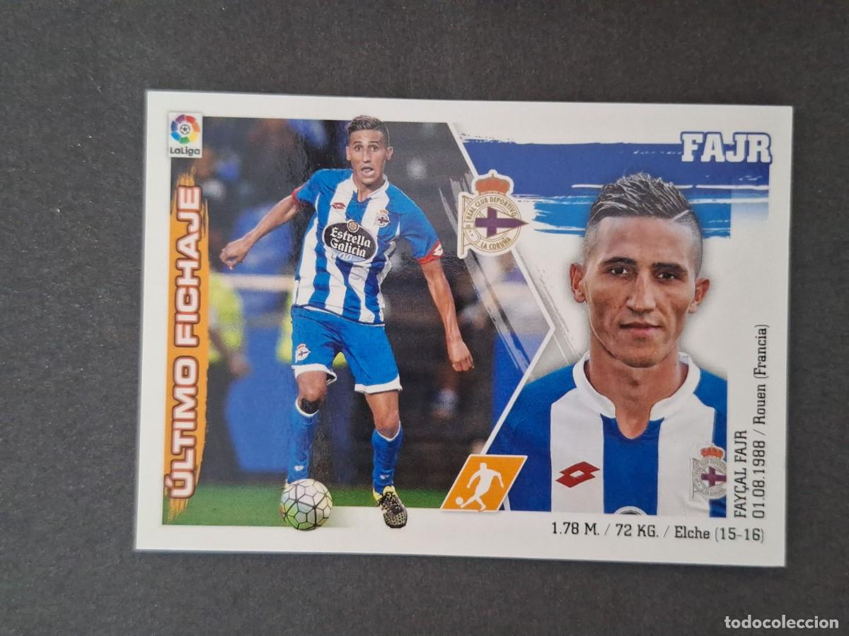 Cromos de f&uacute;tbol: L3 FAJR DEPORTIVO DE LA CORU&Ntilde;A FICHAJE 30 LIGA ESTE 2015 2016 15 16 NUNCA PEGADO SIN PEGAR