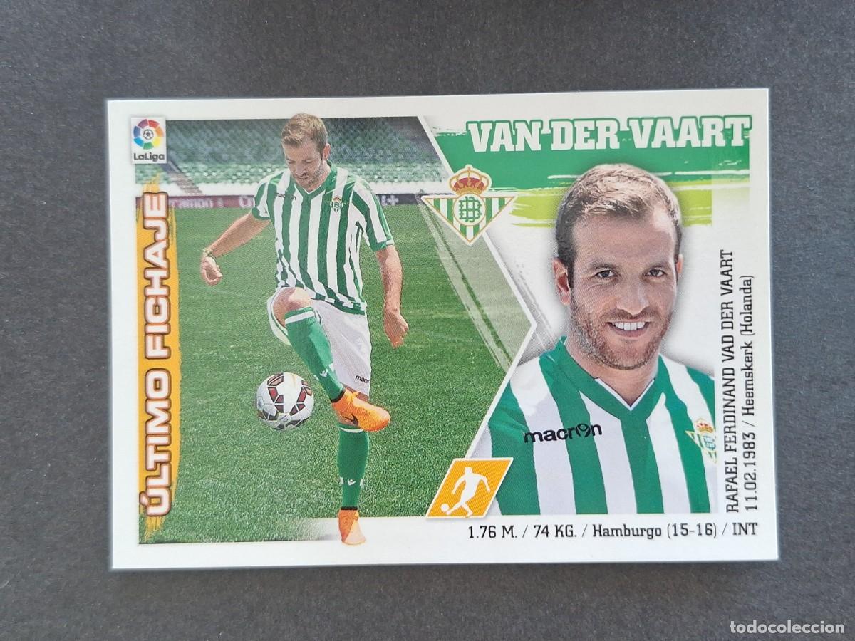 Cromos de f&uacute;tbol: L3 VAN DER VAART ERROR REAL BETIS FICHAJE 2 LIGA ESTE 2015 2016 15 16 NUNCA PEGADO SIN PEGAR