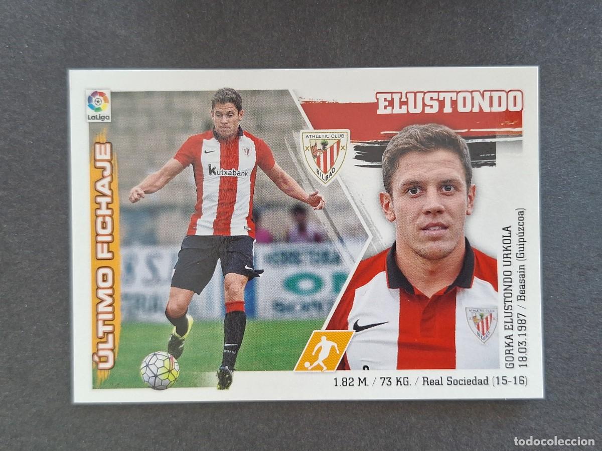 Cromos de f&uacute;tbol: L3 ELUSTONDO ATHLETIC CLUB DE BILBAO FICHAJE 4 LIGA ESTE 2015 2016 15 16 NUNCA PEGADO SIN PEGAR
