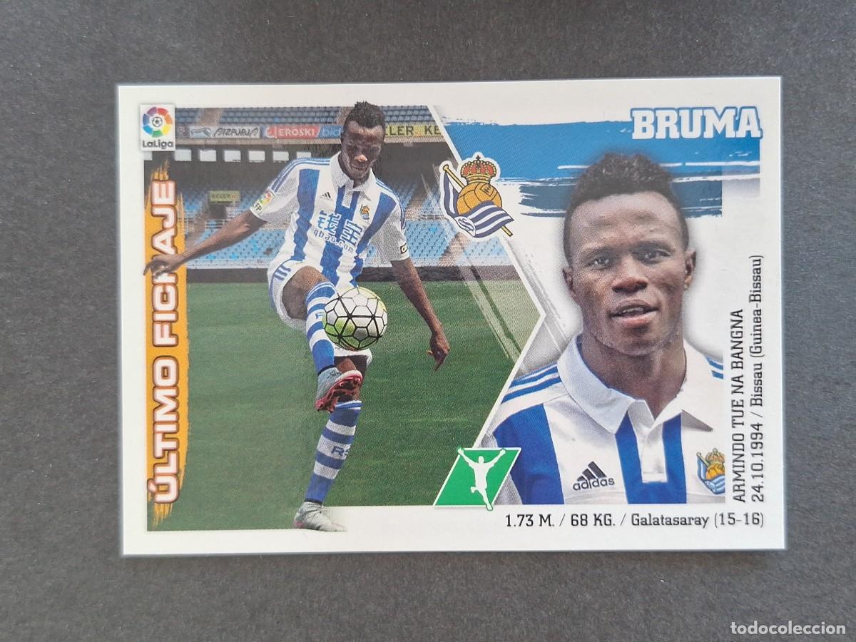 Cromos de f&uacute;tbol: L3 BRUMA REAL SOCIEDAD FICHAJE 10 LIGA ESTE 2015 2016 15 16 NUNCA PEGADO SIN PEGAR