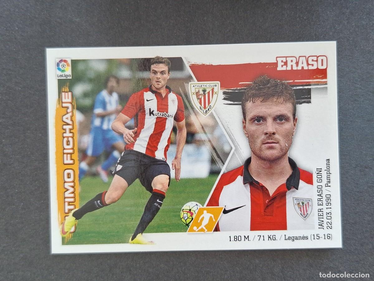 Cromos de f&uacute;tbol: L3 ERASO ATHLETIC CLUB DE BILBAO FICHAJE 21 LIGA ESTE 2015 2016 15 16 NUNCA PEGADO SIN PEGAR