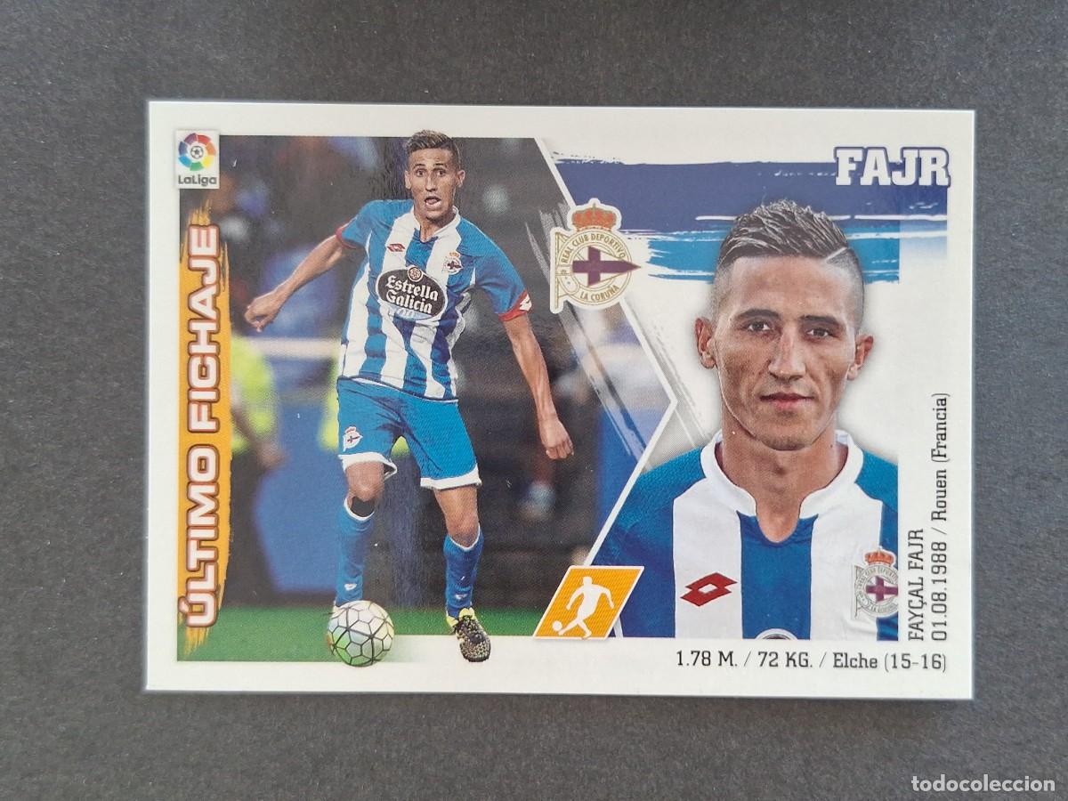 Cromos de f&uacute;tbol: L3 FAJR DEPORTIVO DE LA CORU&Ntilde;A FICHAJE 30 LIGA ESTE 2015 2016 15 16 NUNCA PEGADO SIN PEGAR