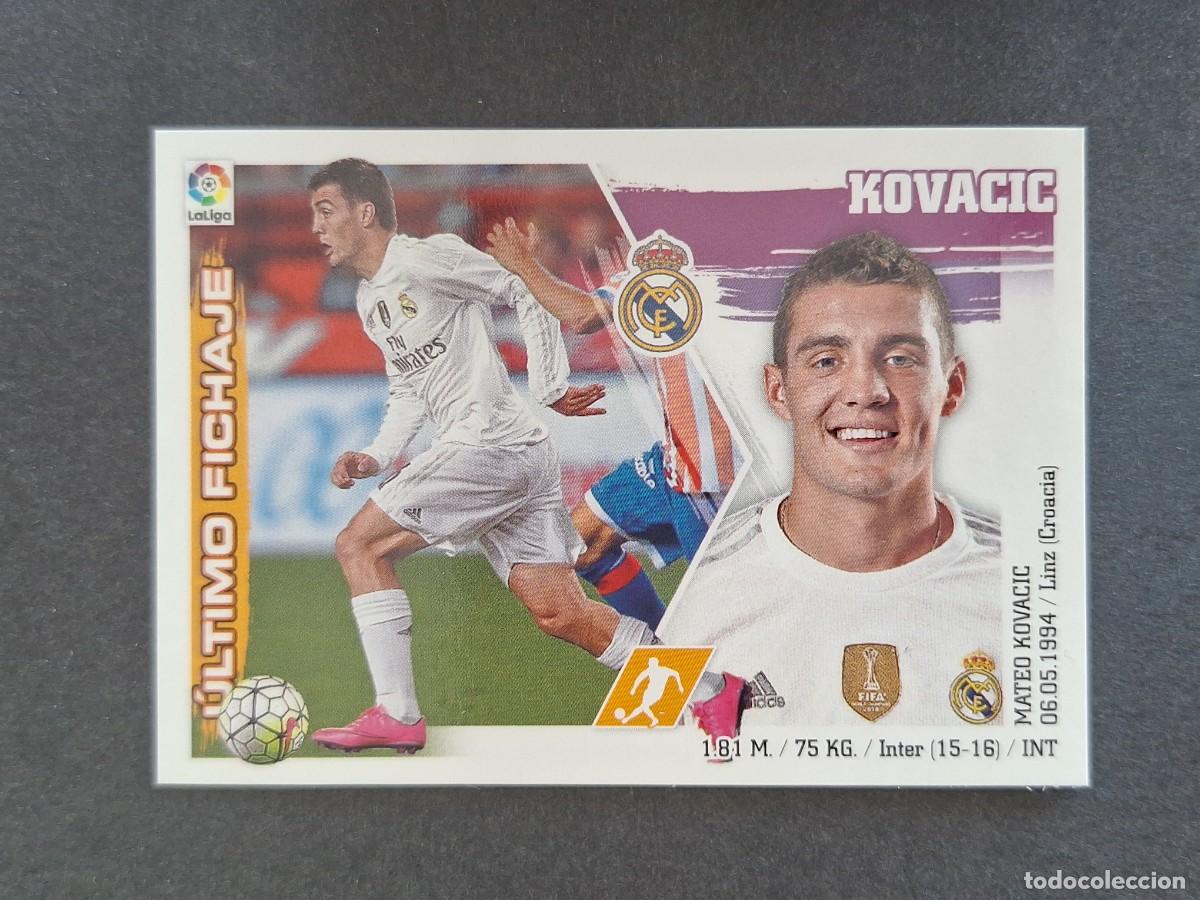 Cromos de f&uacute;tbol: L3 KOVACEVIC REAL MADRID FICHAJE 42 LIGA ESTE 2015 2016 15 16 NUNCA PEGADO SIN PEGAR