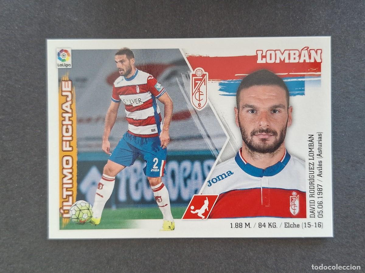 Cromos de f&uacute;tbol: L3 LOMBAN GRANADA C. F. FICHAJE 44 LIGA ESTE 2015 2016 15 16 NUNCA PEGADO SIN PEGAR