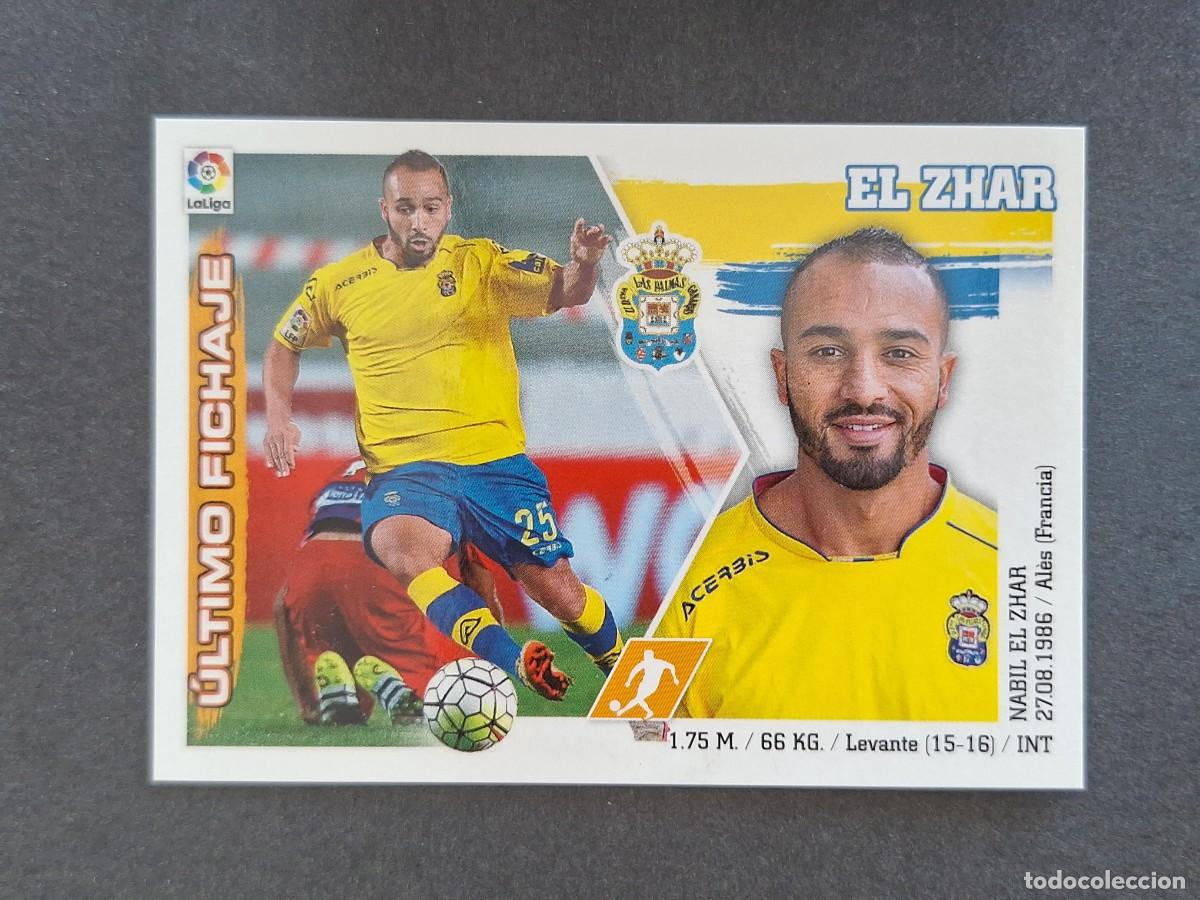 Cromos de f&uacute;tbol: L3 EL ZHAR U. D. LAS PALMAS FICHAJE 48 LIGA ESTE 2015 2016 15 16 NUNCA PEGADO SIN PEGAR