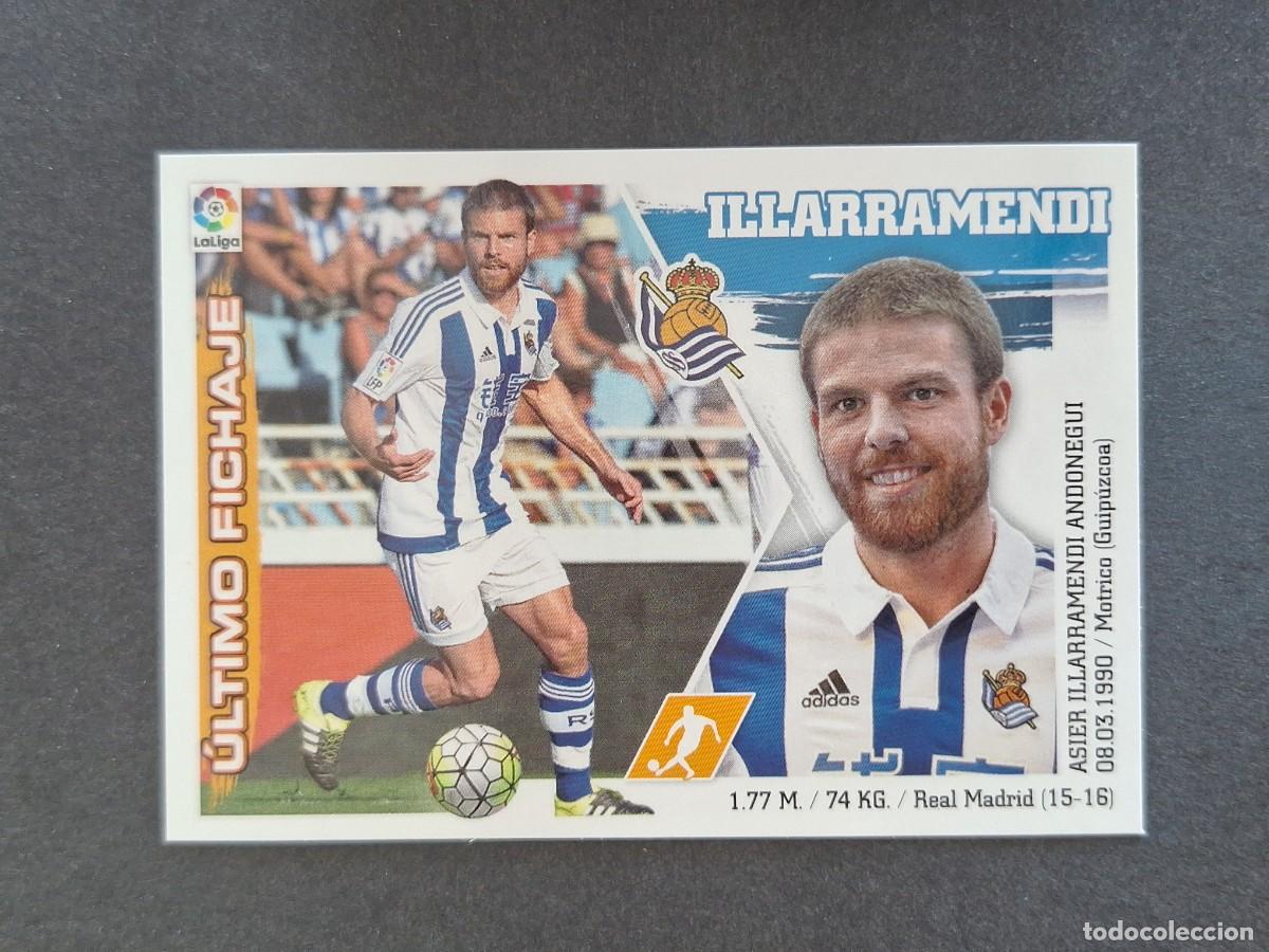 Cromos de f&uacute;tbol: L3 ILLARRAMENDI REAL SOCIEDAD FICHAJE 53 LIGA ESTE 2015 2016 15 16 NUNCA PEGADO SIN PEGAR
