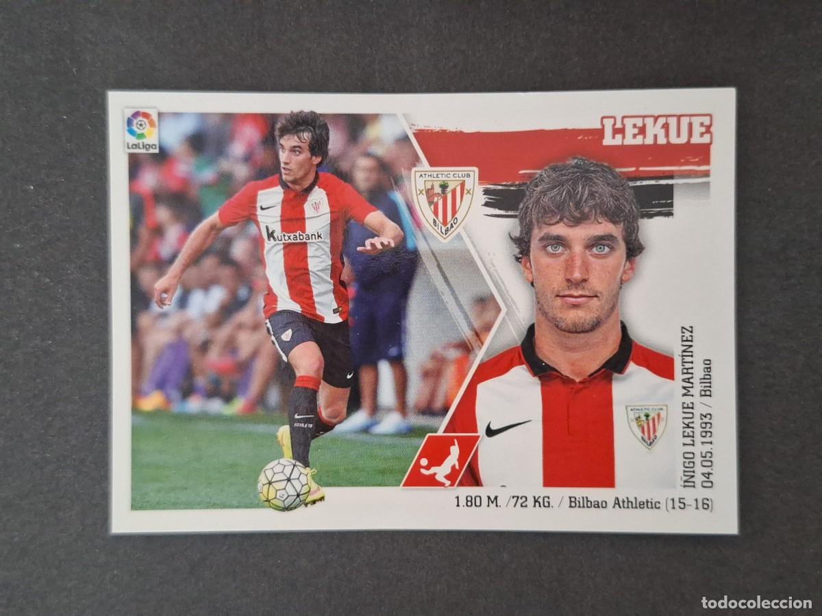 Cromos de f&uacute;tbol: L3 LEKUE ATHLETIC DE BILBAO MERCADO INVIERNO LIGA ESTE 2015 2016 15 16 NUNCA PEGADO SIN PEGAR