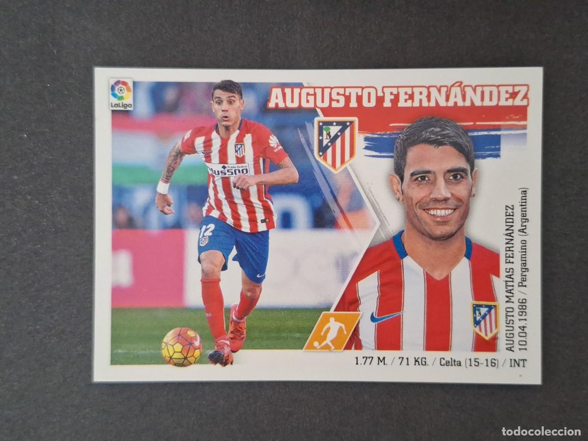 Cromos de f&uacute;tbol: L3 AUGUSTO FERNANDEZ ATLETICO DE MADRID MERCADO INVIERNO LIGA ESTE 2015 2016 NUNCA PEGADO SIN PEGAR