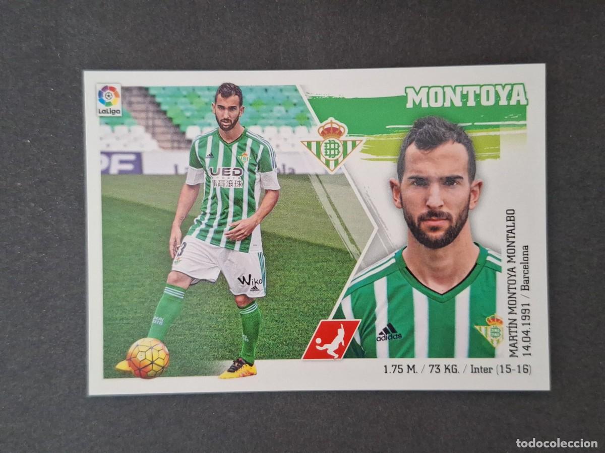 Cromos de f&uacute;tbol: L3 MONTOYA REAL BETIS BALOMPIE MERCADO INVIERNO LIGA ESTE 2015 2016 15 16 NUNCA PEGADO SIN PEGAR