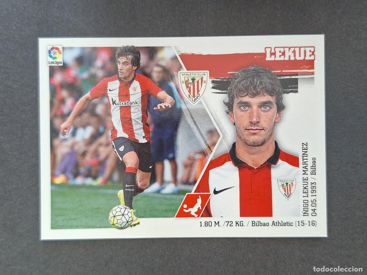 Cromos de f&uacute;tbol: L3 LEKUE ATHLETIC CLUB DE BILBAO MERCADO INVIERNO LIGA ESTE 2015 2016 15 16 NUNCA PEGADO SIN PEGAR
