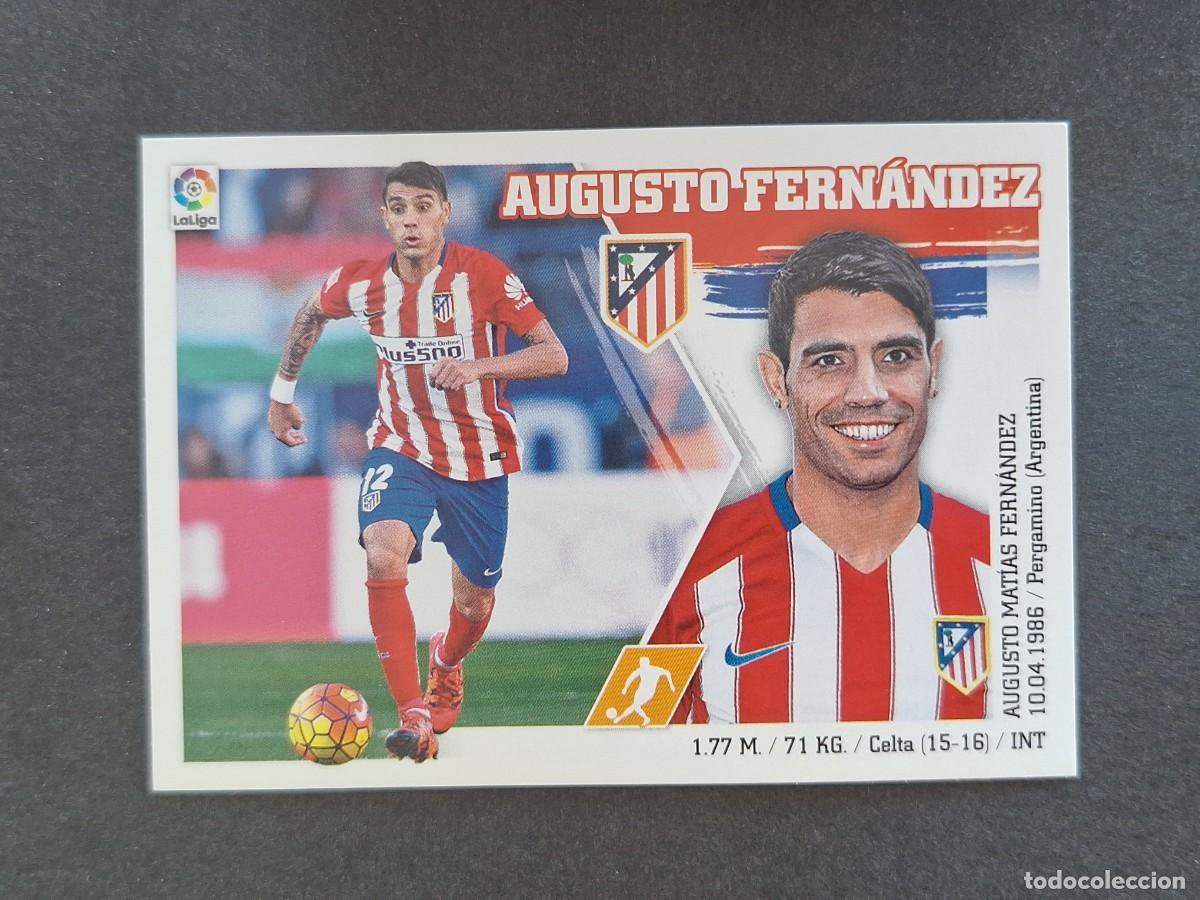 Cromos de f&uacute;tbol: L3 AUGUSTO FERNANDEZ ATLETICO DE MADRID MERCADO INVIERNO LIGA ESTE 2015 2016 NUNCA PEGADO SIN PEGAR