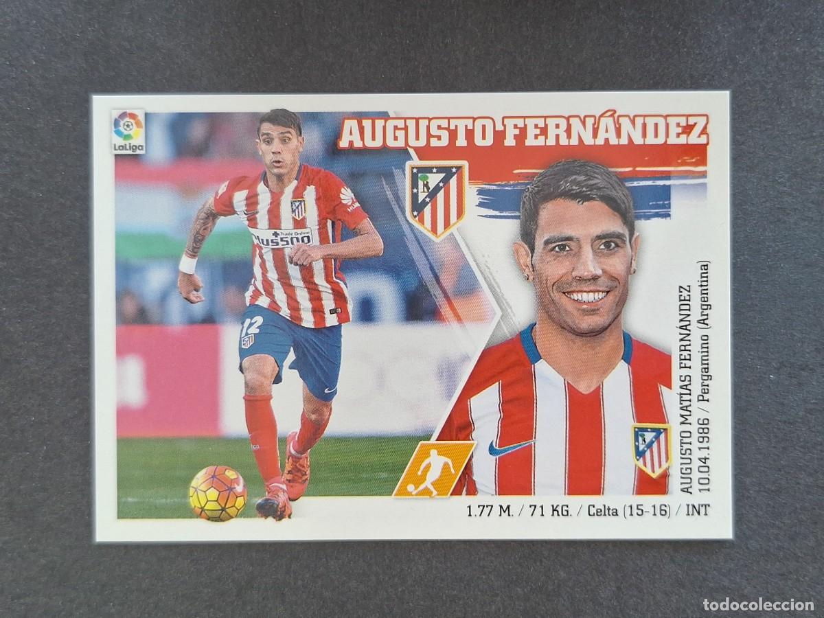 Cromos de f&uacute;tbol: L3 AUGUSTO FERNANDEZ ATLETICO DE MADRID MERCADO INVIERNO LIGA ESTE 2015 2016 NUNCA PEGADO SIN PEGAR