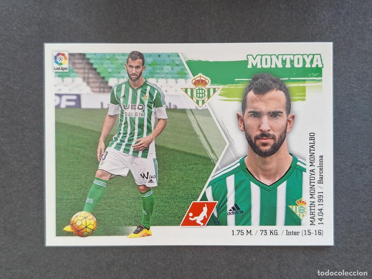 Cromos de f&uacute;tbol: L3 MONTOYA REAL BETIS BALOMPIE MERCADO INVIERNO LIGA ESTE 2015 2016 15 16 NUNCA PEGADO SIN PEGAR