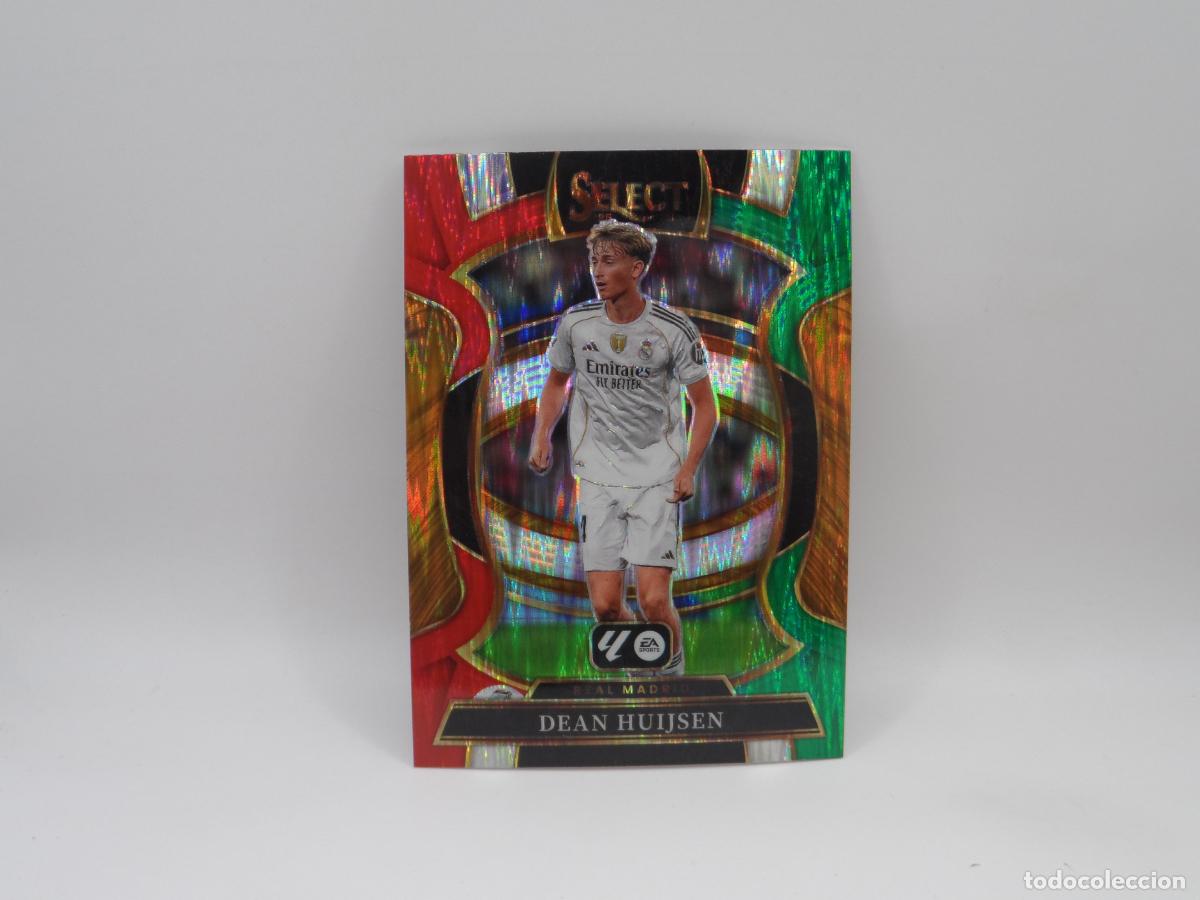 Cromos de f&uacute;tbol: 10 DEAN HUJSEN PARALELA RED/GREEN FLASH REAL MADRID PANINI SELECT 2025 2026 25 26
