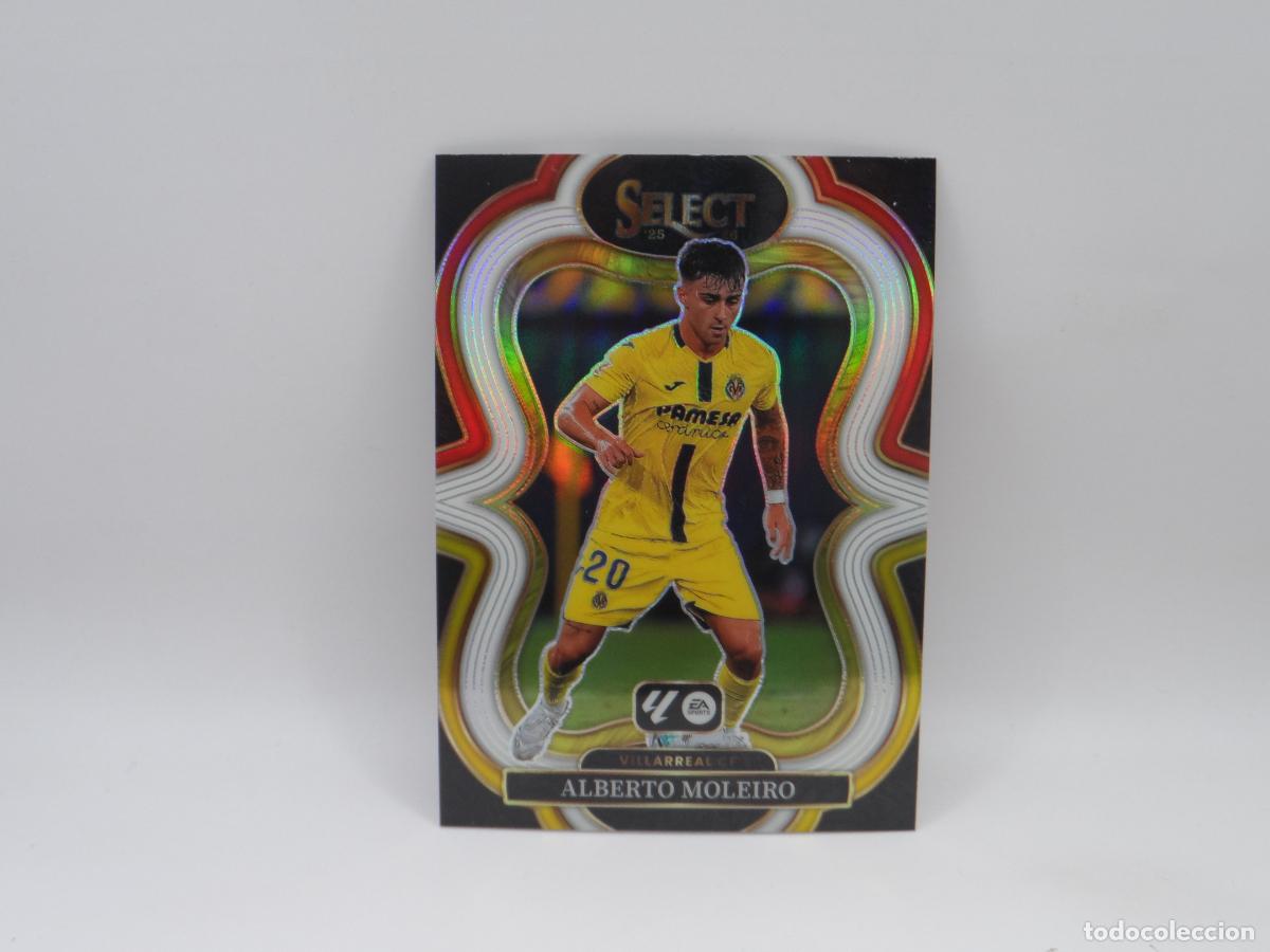 Cromos de f&uacute;tbol: 142 ALBERTO MOLEIRO PARALELA MULTICOLOR VILLARREAL PANINI SELECT 2025 2026 25 26