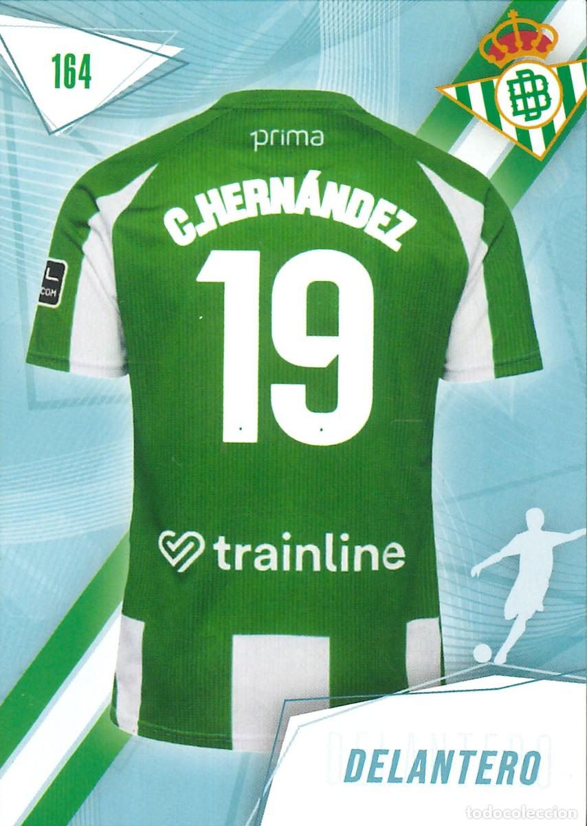 Cromos de f&uacute;tbol: FUTBOL - BETIS CARDS - 2025-2026 - 25-26 - REAL BETIS - 164 - CUCHO HERNANDEZ - DELANTERO