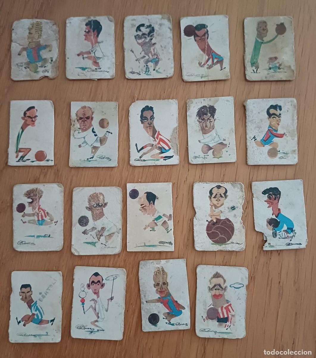 Cromos de f&uacute;tbol: lote futbolistas fosforera espa&ntilde;ola, Kubala, Di Stefano, Puskas, Cesar, etc