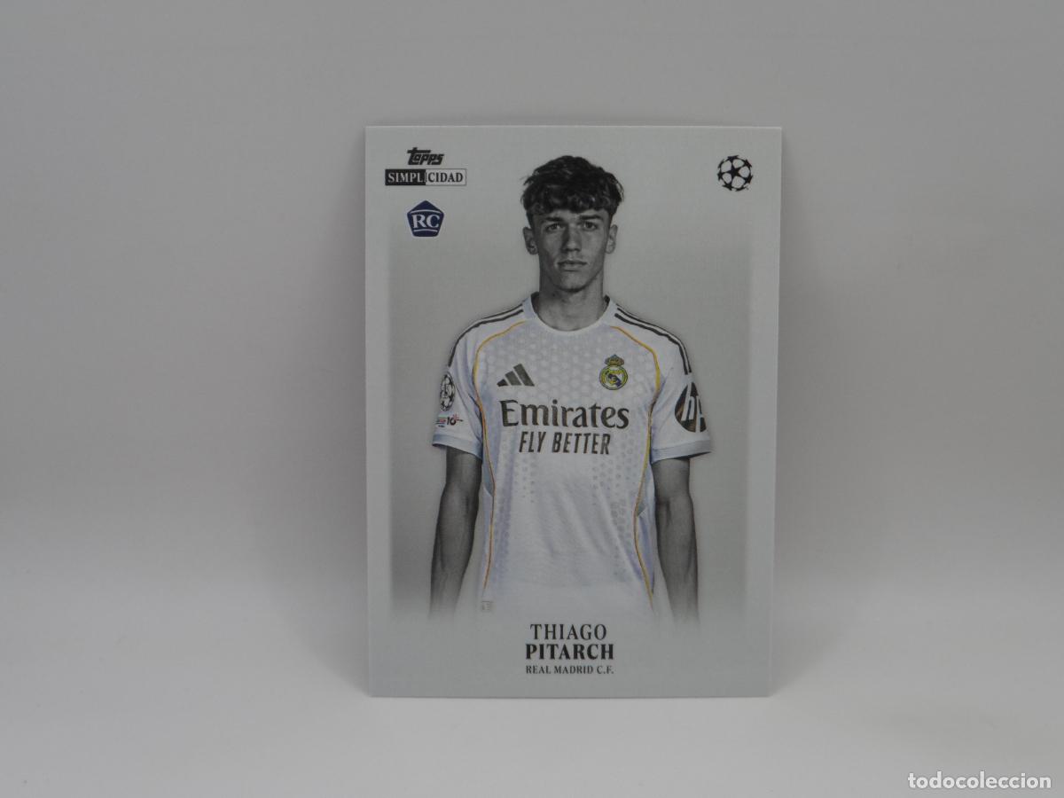 Cromos de f&uacute;tbol: THIAGO PITARCH ROOKIE REAL MADRID TOPPS SIMPLICIDAD CHAMPIONS LEAGUE 2025 2026 25 26 RC JOYAS