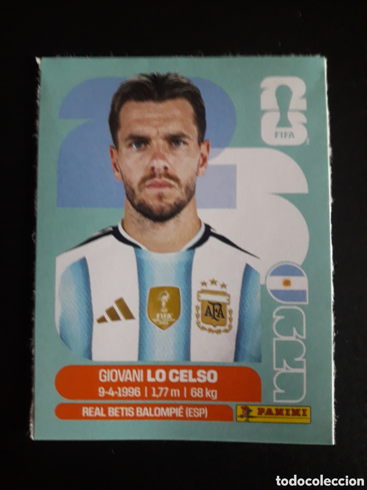 Cromos de f&uacute;tbol: LO CELSO, ARGENTINA UPDATE, ACTUALIZACI&Oacute;N MUNDIAL F&Uacute;TBOL 2026 FIFA WORLD CUP PANINI PEDIDO M&Iacute;NIMO 3&euro;