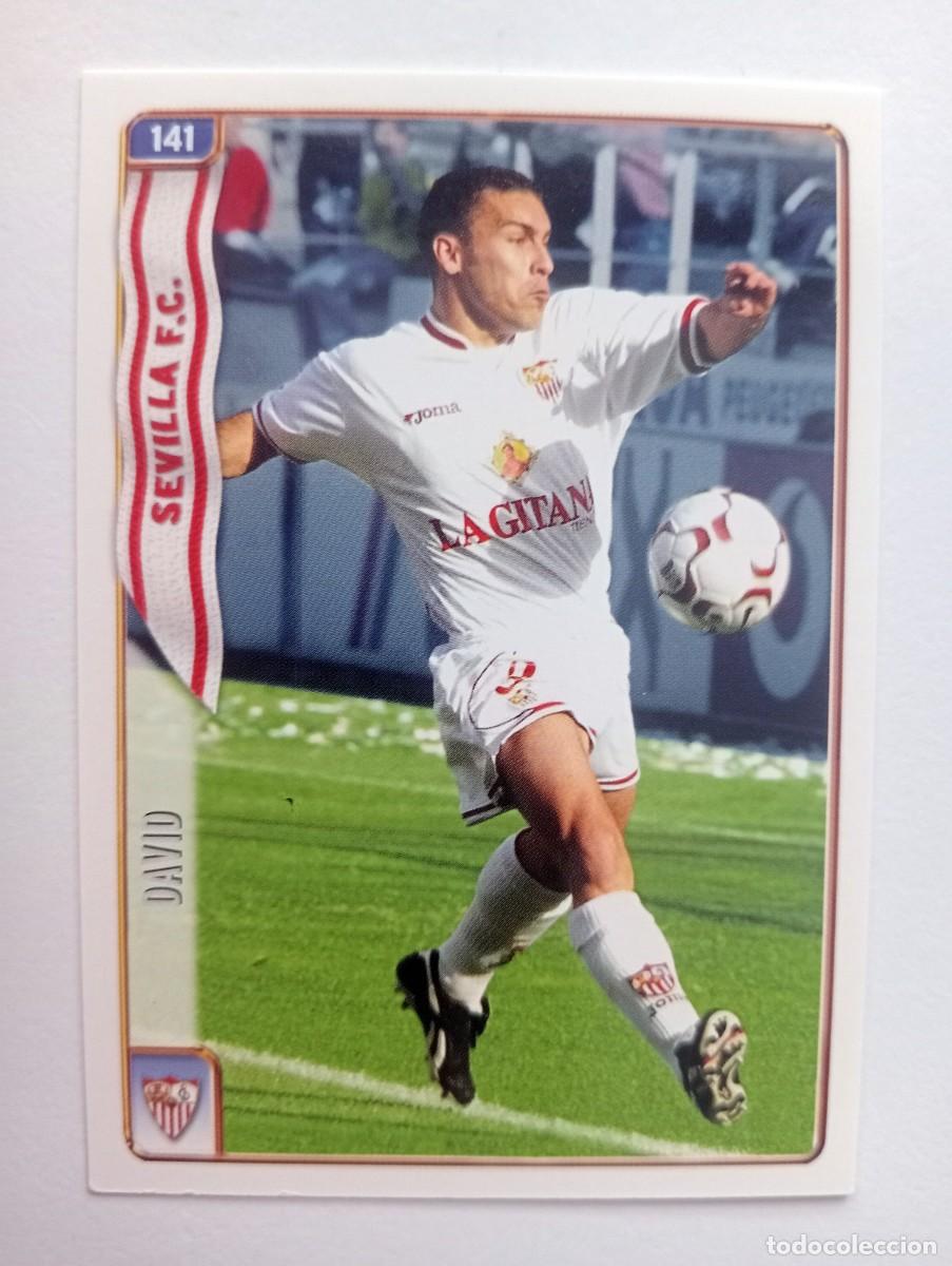 Cromos de f&uacute;tbol: CROMO FUTBOL SEVILLA F.C. MUNDI CROMO 2004-2005: DAVID