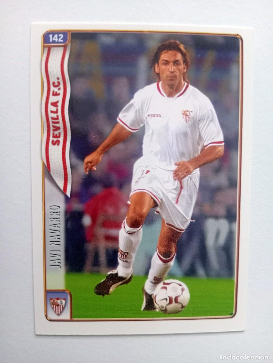 Cromos de f&uacute;tbol: CROMO FUTBOL SEVILLA F.C. MUNDI CROMO 2004-2005: JAVI NAVARRO