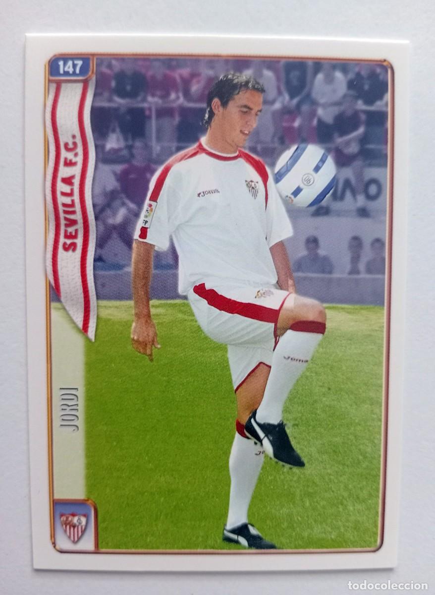 Cromos de f&uacute;tbol: CROMO FUTBOL SEVILLA F.C. MUNDI CROMO 2004-2005: JORDI