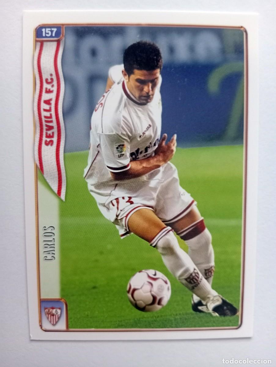 Cromos de f&uacute;tbol: CROMO FUTBOL SEVILLA F.C. MUNDI CROMO 2004-2005: CARLOS