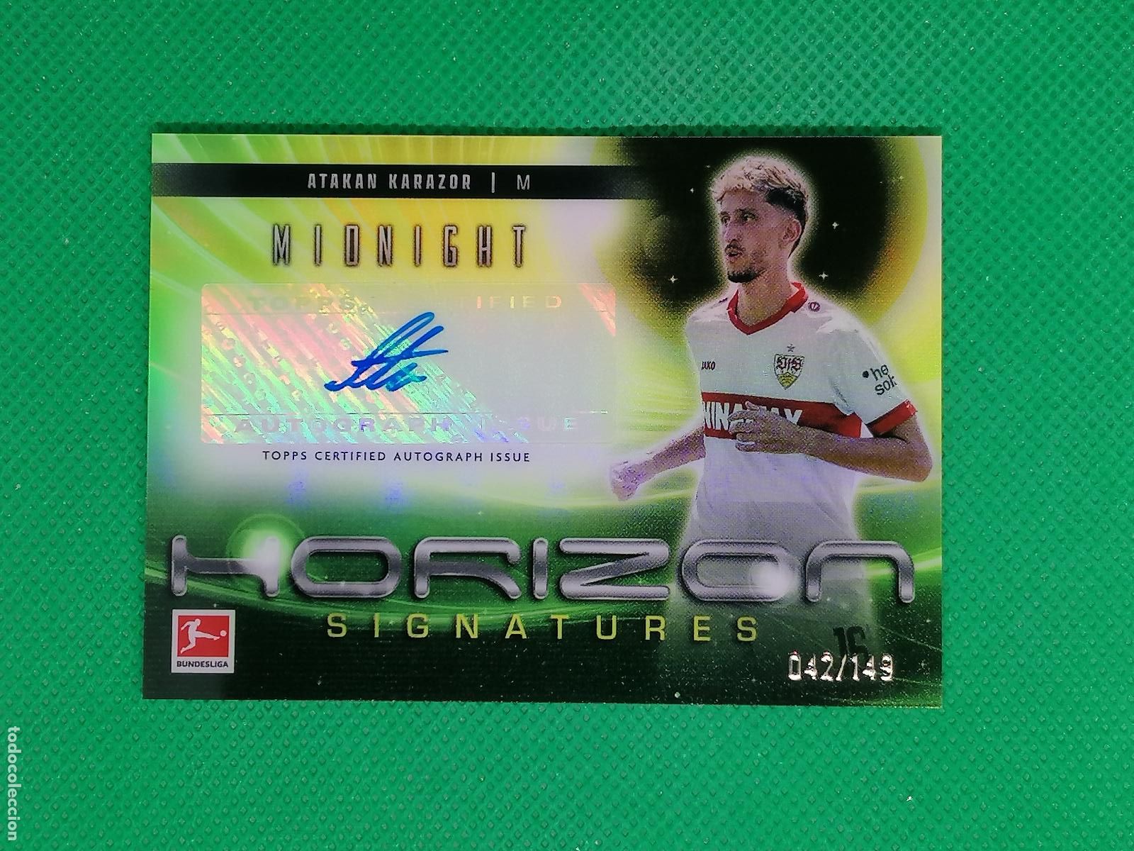 Cromos de f&uacute;tbol: ATAKAN KARAZOR STUTTGART /149 AUTOGRAFO AUTO FIRMA MIDNIGHT ⚽ TOPPS CHROME 24 25 2024 2025 ⚽