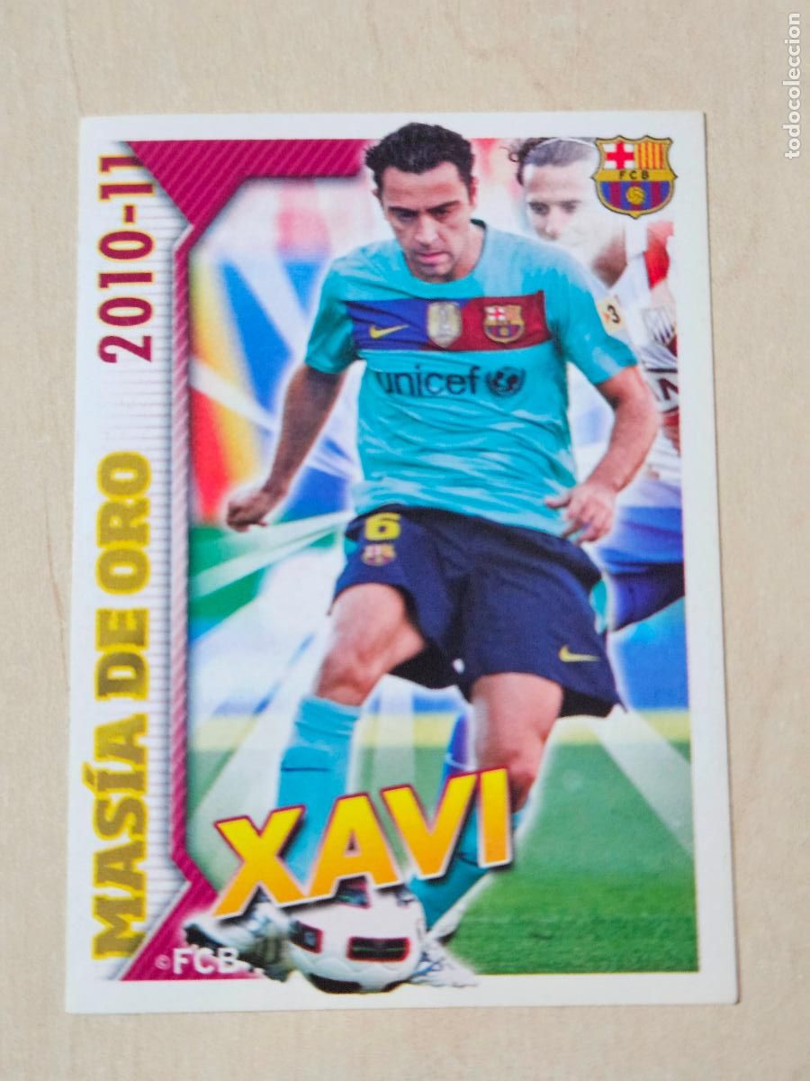 Cromos de f&uacute;tbol: CROMO N&ordm; 6 XAVI - COLECCION OFICIAL BARCELONA LIGA 2010 2011 - 10 11 SIN PEGAR