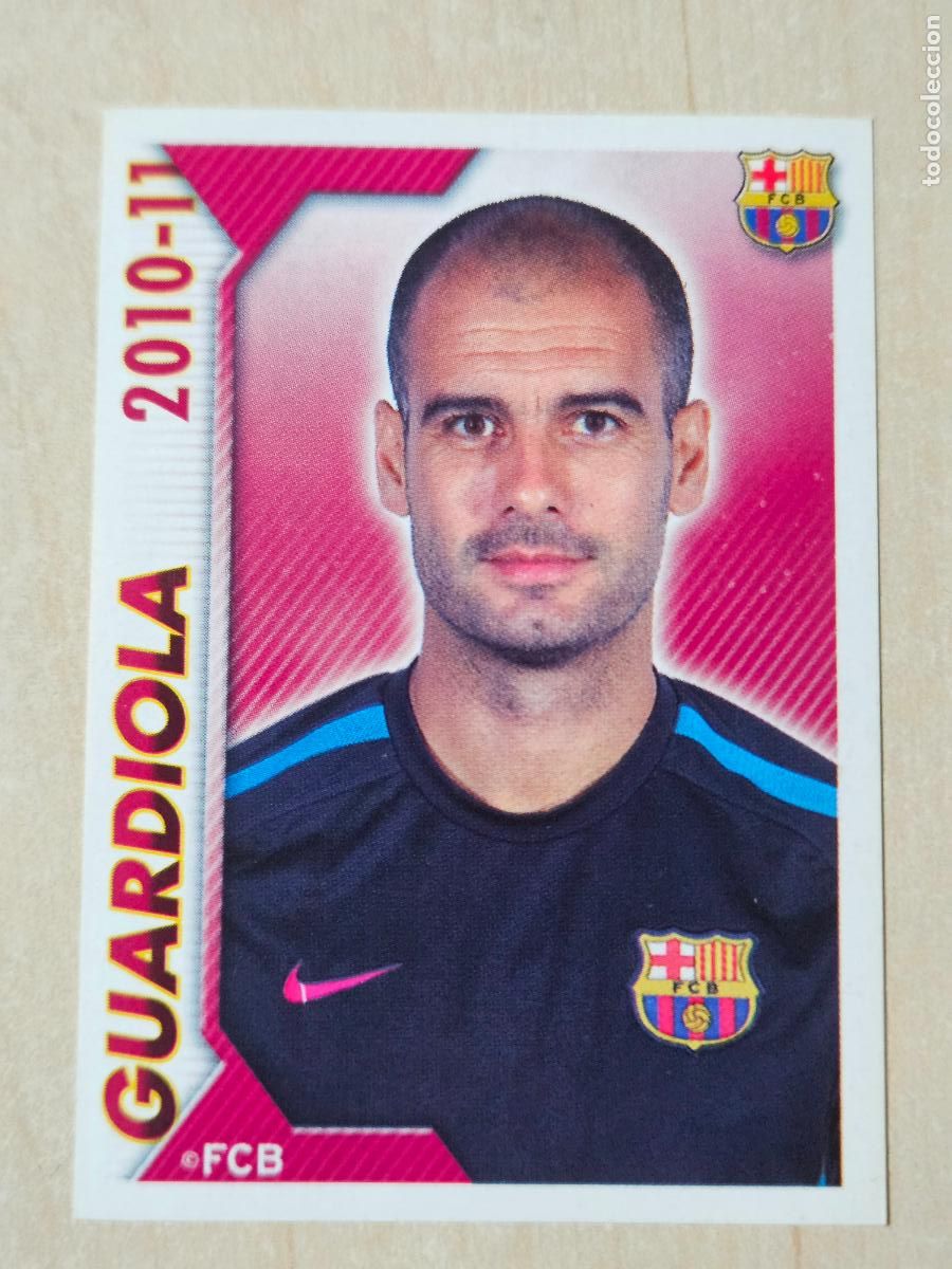 Cromos de f&uacute;tbol: CROMO N&ordm; 8 GUARDIOLA - COLECCION OFICIAL BARCELONA LIGA 2010 2011 - 10 11 SIN PEGAR