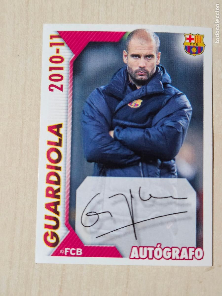 Cromos de f&uacute;tbol: CROMO N&ordm; 11 GUARDIOLA - COLECCION OFICIAL BARCELONA LIGA 2010 2011 - 10 11 SIN PEGAR